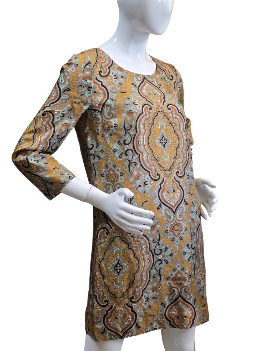 J. Crew Collection "Jules" Silk Dress In Italian Paisley Sz 4